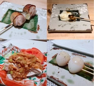 コース料理のほんの一例です。盛り付ける食器は有田焼や九谷焼を採用しこだわっています！