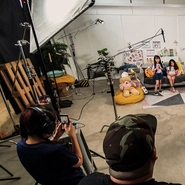 Behind the scenes of a shoot that we did for Disney!