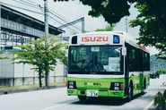 G20軽井沢にて『ユーグレナバイオディーゼル燃料』で走行したいすゞ自動車のバス
