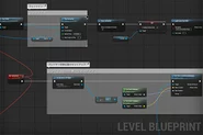 Unreal Engine 4のビジュアルスクリプティング"Blueprint"。プランナーやアーティストでも簡単な処理を組めます。