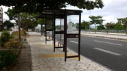 バス停上屋の計画業務の中でオリジナルのバス停を設計しました