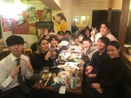 飲み会の様子（早く出来るようになるといいですね😄）