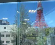 東京タワーの見えるオフィスで仕事しています