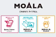 コネクテッドスタジアム「MOALA」には現在「Quick Ticket by MOALA」「MOALA Market」「MOALA Pocket」の3つのサービスがあります