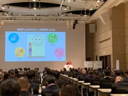 東京モーターショーにて経営陣250名向けに実施した「ビジネス幸福学」セミナー