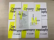 Company Philosophyです！全員に一冊配っています！