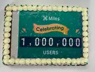 USでの100万DL達成記念に作られたケーキです！