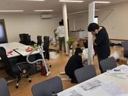 島根県益田オフィス開設時もみんなで楽しく作業しました