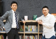 Fusic役員の2人。左から代表取締役社長 納富 貞嘉、取締役副社長 浜崎 陽一郎。