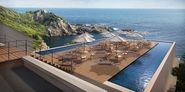高知県足摺岬にある絶景の海を臨むピッツェリア。既存ホテルの一部を改修し、2022年の年明けにリニューアルオープン予定。