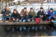 長野県の小海町で弊社が借りた生簀です。山の上で魚の養殖に取り組みます！
