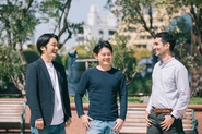 左からCo-Founder/COOの山田、Executive Director/VP of Businessの若林、Co-Founder/CEOのティアゴ