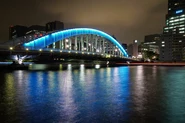 隅田川に架かる国の重要文化財である、”永代橋”には弊社の製品が使われています。
