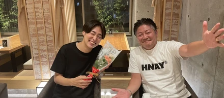 新卒T君　HAPPYBIRTHDAY☆社長と食事会