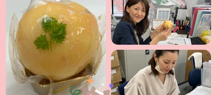 【SAの日常】桃ケーキで休憩♪
