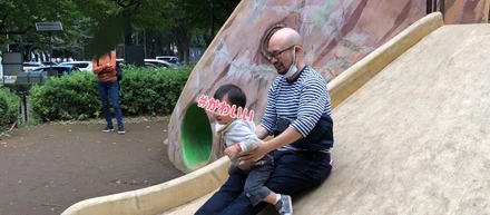 近所の公園でピクニック
