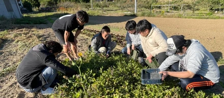 アウトドア部　in　岡山　落花生収穫体験