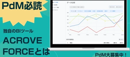 PdMの皆さまに１度は必ず読んでほしい。独自のBIツール「ACROVE FORCE」とは。
