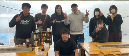 アウトドア部　in　兵庫県赤穂市　牡蠣小屋