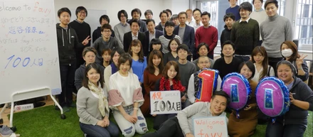 朝から100人目入社Party開催！しかも社員からのリファラル採用でした！！この節目に1年8ヶ月のfavy史を振り返ってみます。