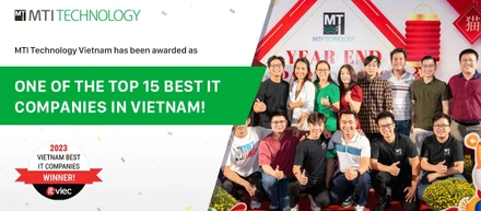 MTI Technologyが「ベトナムのベストIT企業2023」のベスト15に選ばれました！