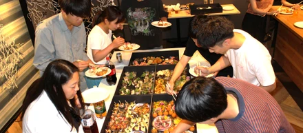 -リクリエ定期懇親会-各地でケータリングをして語り合いました