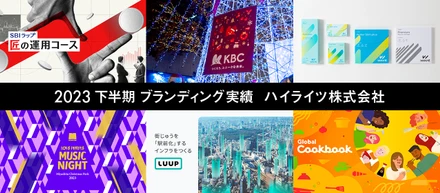 【ハイライツ株式会社】 2023下半期ブランディング実績＜ダイジェストver.＞