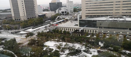 雪景色の幕張