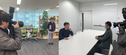 Wantedly掲載用の写真撮影会の様子