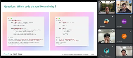 【コード勉強会】綺麗なコーディングの書き方についての勉強会が開かれました！