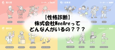 【性格診断】社員の性格を大公開！！