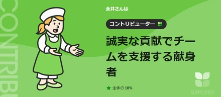 コントリビューターでした♪　＃性格診断受けてみた