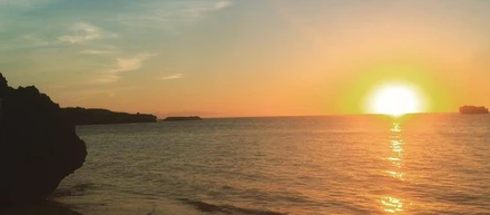 沖縄県うるま市浜比嘉島の朝陽