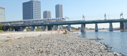 二子玉川の河川敷