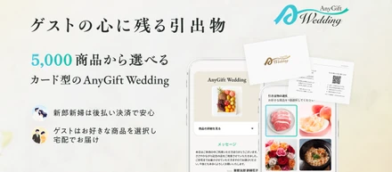 新郎新婦・ゲスト向けに5,000商品から選べるカード型の引出物「AnyGift Wedding」という新サービスをリリースした背景