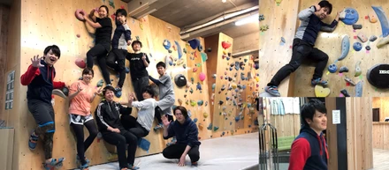 1月のゆる運動部は、新メンバーを迎え、定番のボルダリングから部活始め。