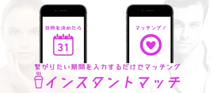日時を選択するだけで自動マッチング！？