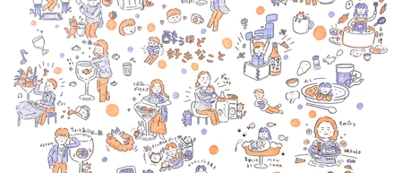 築98年の洋館kudan houseが「偏愛」に染まるイベント「酔わずに酔える夜」でひとりひとりの偏愛を聞いてイラスト化