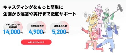 総合キャスティングサービス「ヒーローキャスティング」のサイトをリニューアル