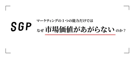 マーケティングの1つの能力だけじゃ、なぜ市場価値があがらないのか？
