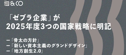 6月13日に閣議決定された「骨太の方針」「新しい資本主義のグランドデザイン」「地方創生2.0」などにおいて、ローカル・ゼブラ企業の育成・推進が明記