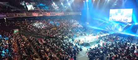 両国国技館へプロレスの視察