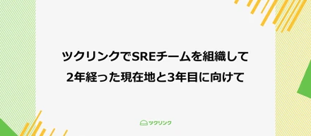ツクリンクでSREチームを組織して2年たった現在地と3年目に向けて