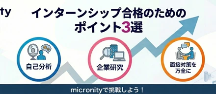 【 必見 】～インターン合格ポイント～（2年生・3年生編）