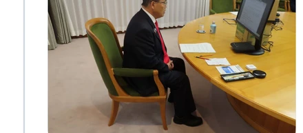 愛知県の大村知事と会談しました。