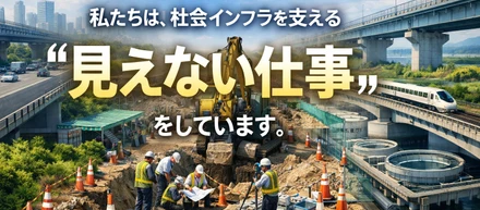 私たちは、社会インフラを支える“見えない仕事”をしています。