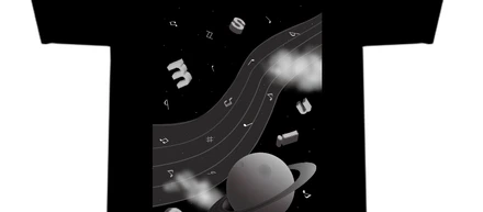 Tシャツデザイン|「音楽」×「宇宙」