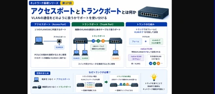 NWキホンのキ 第17回：アクセスポートとトランクポート