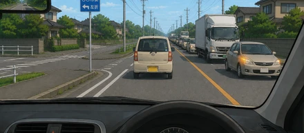 渋滞する対向車線を見て、あなたならどうする？——私の思考の癖