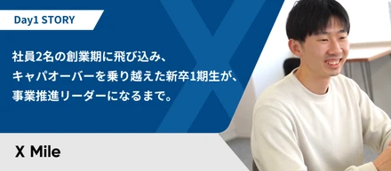 社員2名の創業期に飛び込み、キャパオーバーを乗り越えた新卒1期生が、事業推進リーダーになるまで。